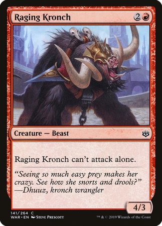 Raging Kronch [War of the Spark] | Cracking-Singles