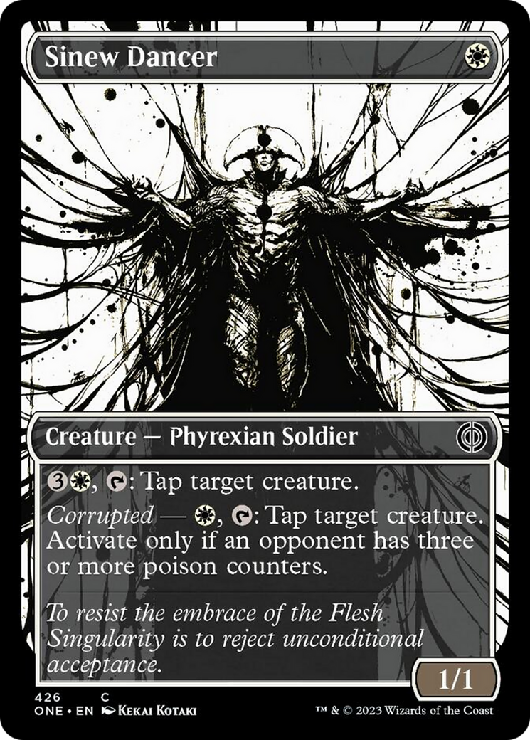 Sinew Dancer (Showcase Ichor Step-and-Compleat Foil) [Phyrexia: All Will Be One] | Cracking-Singles