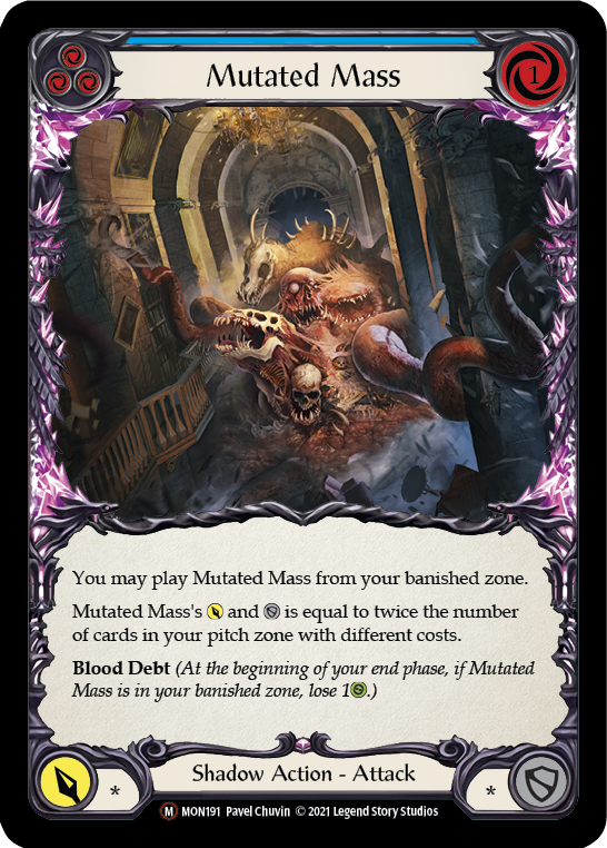 Mutated Mass (Rainbow Foil) [U-MON191-RF] Unlimited Rainbow Foil | Cracking-Singles