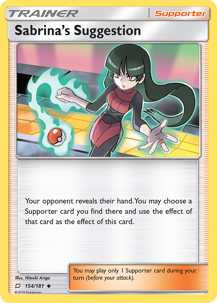 Sabrina's Suggestion (154/181) [Sun & Moon: Team Up] | Cracking-Singles