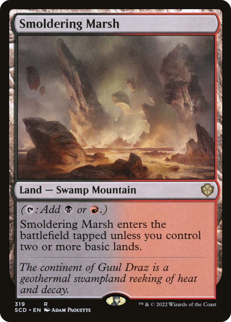 Smoldering Marsh [Starter Commander Decks] | Cracking-Singles