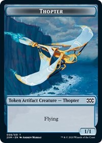 Thopter (008) // Wurm (030) Double-sided Token [Double Masters Tokens] | Cracking-Singles