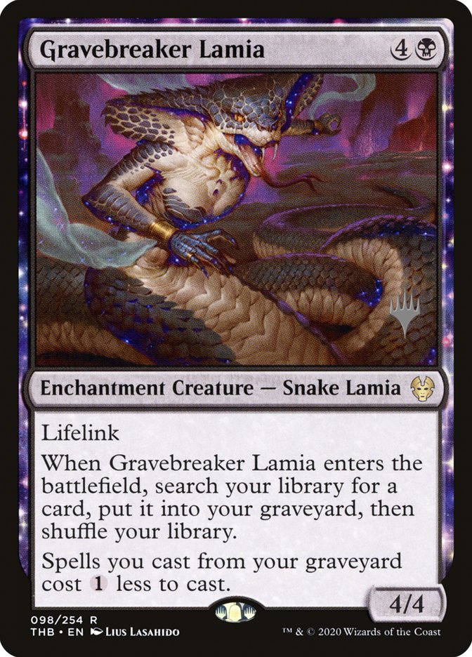 Gravebreaker Lamia (Promo Pack) [Theros Beyond Death Promos] | Cracking-Singles