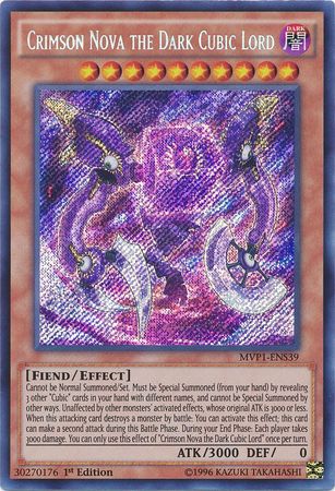 Crimson Nova the Dark Cubic Lord [MVP1-ENS39] Secret Rare | Cracking-Singles