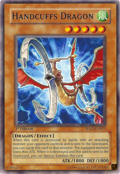 Handcuffs Dragon [TDGS-EN013] Rare | Cracking-Singles