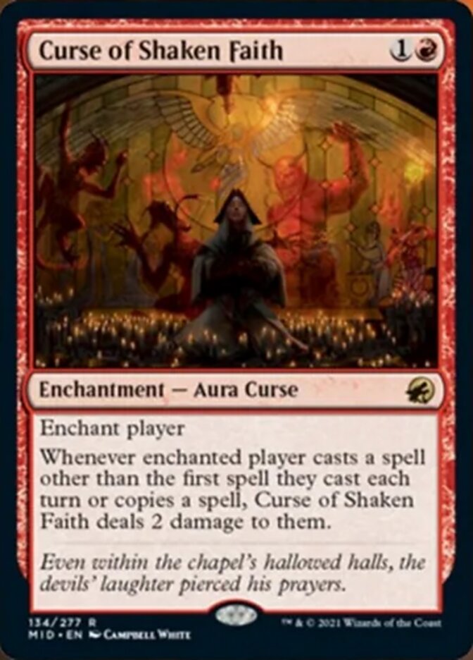 Curse of Shaken Faith [Innistrad: Midnight Hunt] | Cracking-Singles