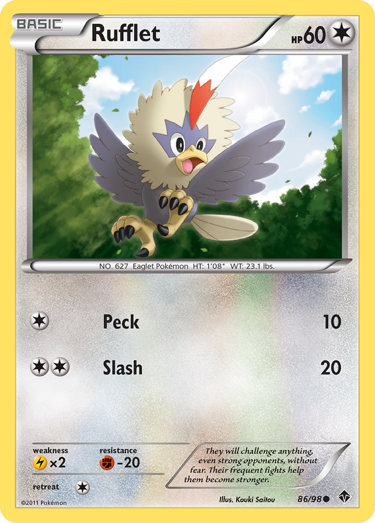 Rufflet (86/98) [Black & White: Emerging Powers] | Cracking-Singles