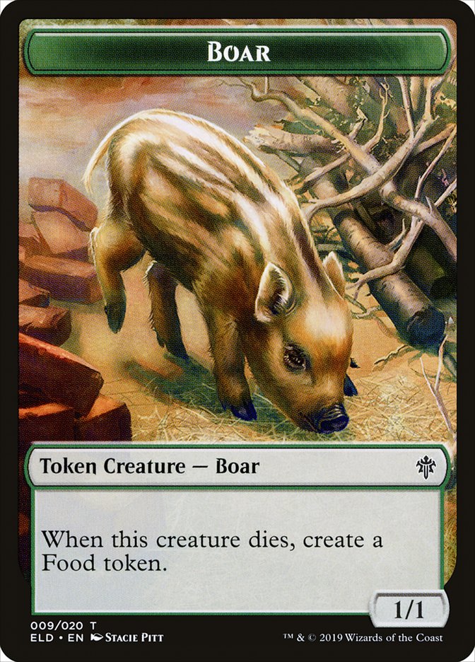 Boar [Throne of Eldraine Tokens] | Cracking-Singles