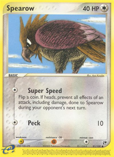 Spearow (81/100) [EX: Sandstorm] | Cracking-Singles