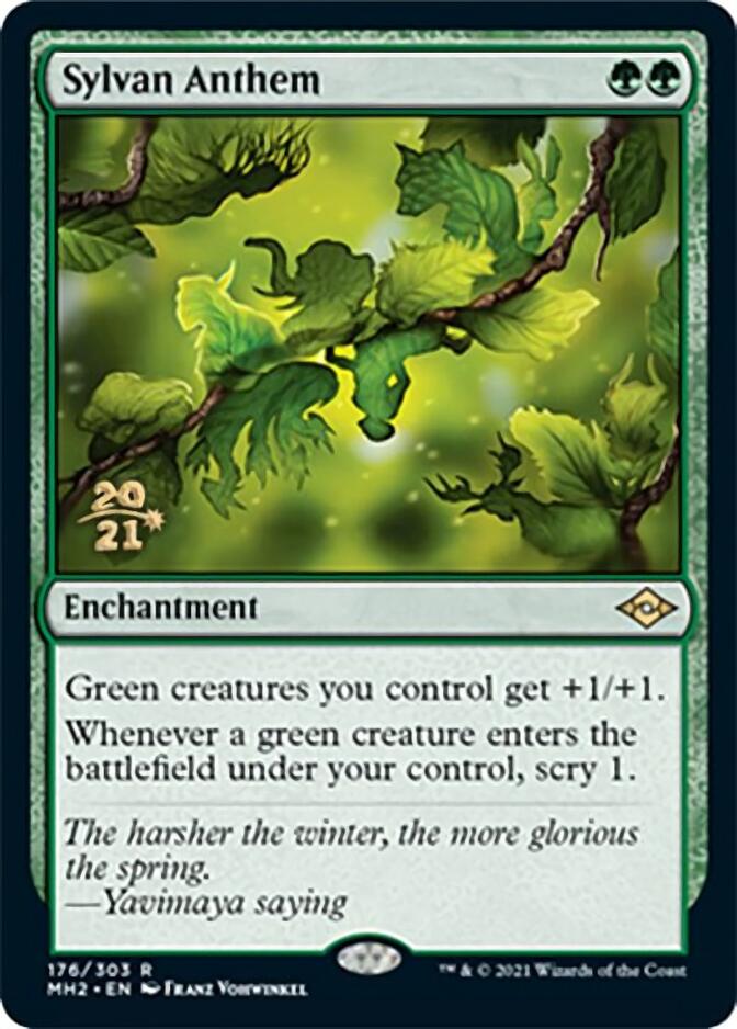 Sylvan Anthem [Modern Horizons 2 Prerelease Promos] | Cracking-Singles