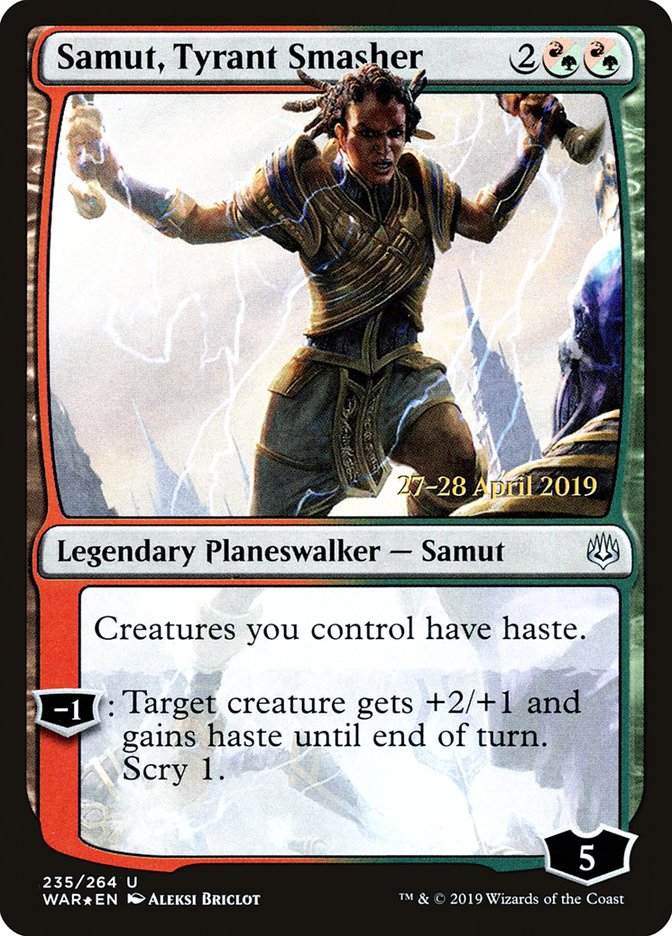 Samut, Tyrant Smasher  [War of the Spark Prerelease Promos] | Cracking-Singles