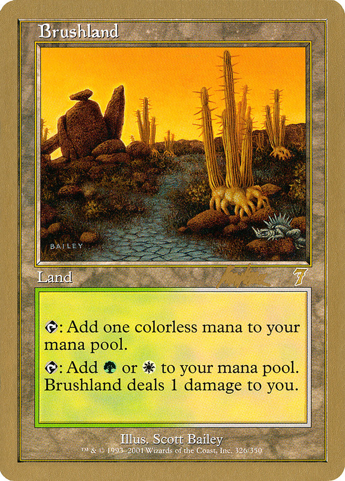 Brushland (Brian Kibler) [World Championship Decks 2002] | Cracking-Singles