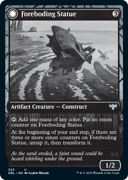 Foreboding Statue // Forsaken Thresher [Innistrad: Double Feature] | Cracking-Singles