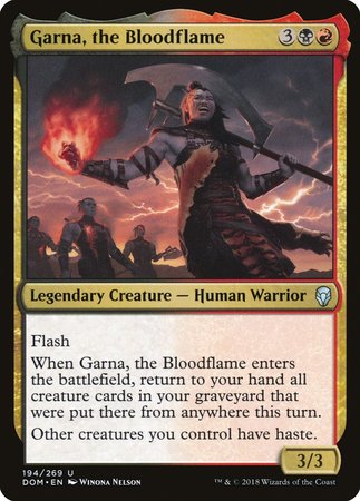 Garna, the Bloodflame [Dominaria] | Cracking-Singles