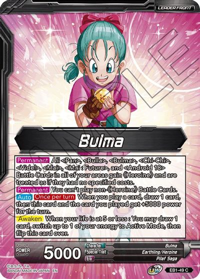 Bulma // Bulma, Life of a Heroine (EB1-49) [Battle Evolution Booster] | Cracking-Singles