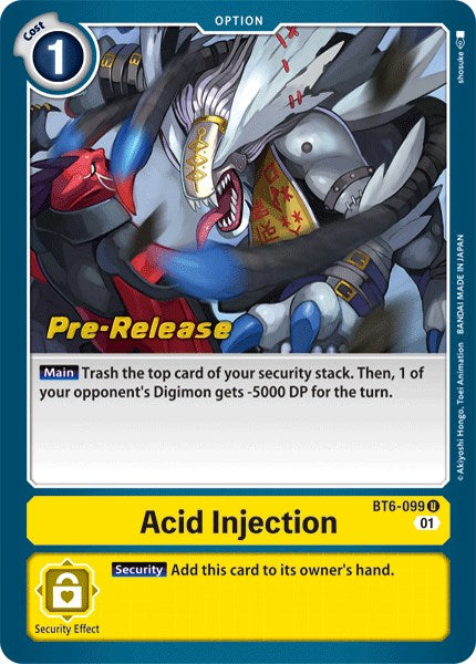 Acid Injection [BT6-099] [Double Diamond Pre-Release Cards] | Cracking-Singles