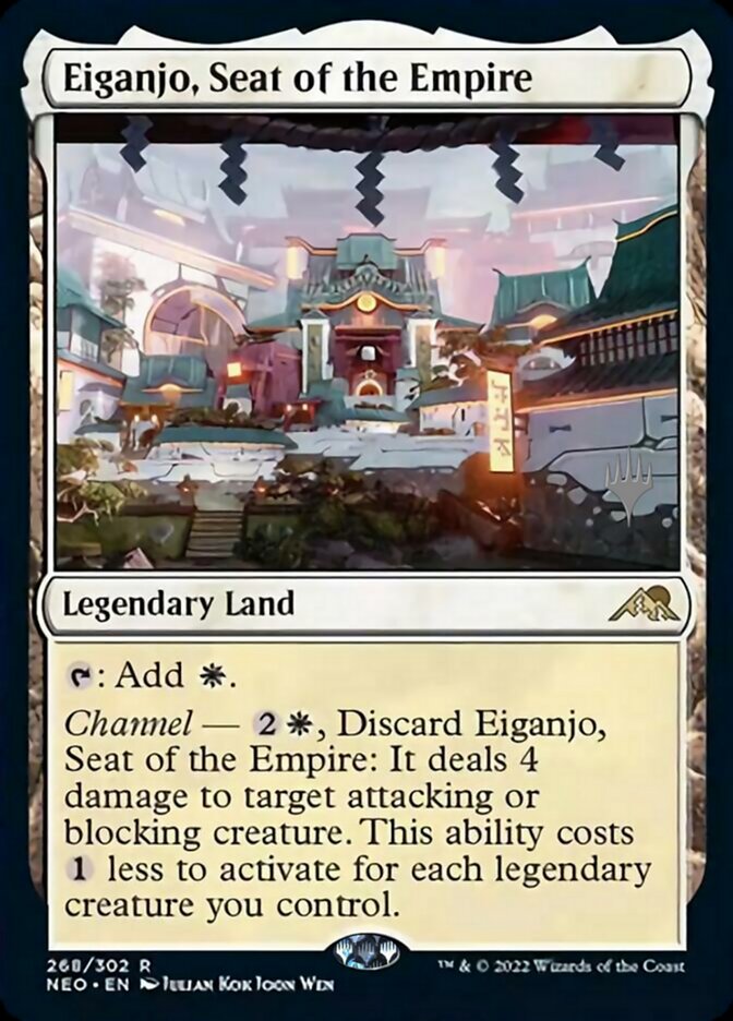 Eiganjo, Seat of the Empire (Promo Pack) [Kamigawa: Neon Dynasty Promos] | Cracking-Singles