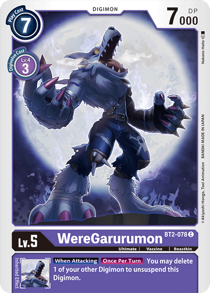 WereGarurumon [BT2-078] [Release Special Booster Ver.1.0] | Cracking-Singles