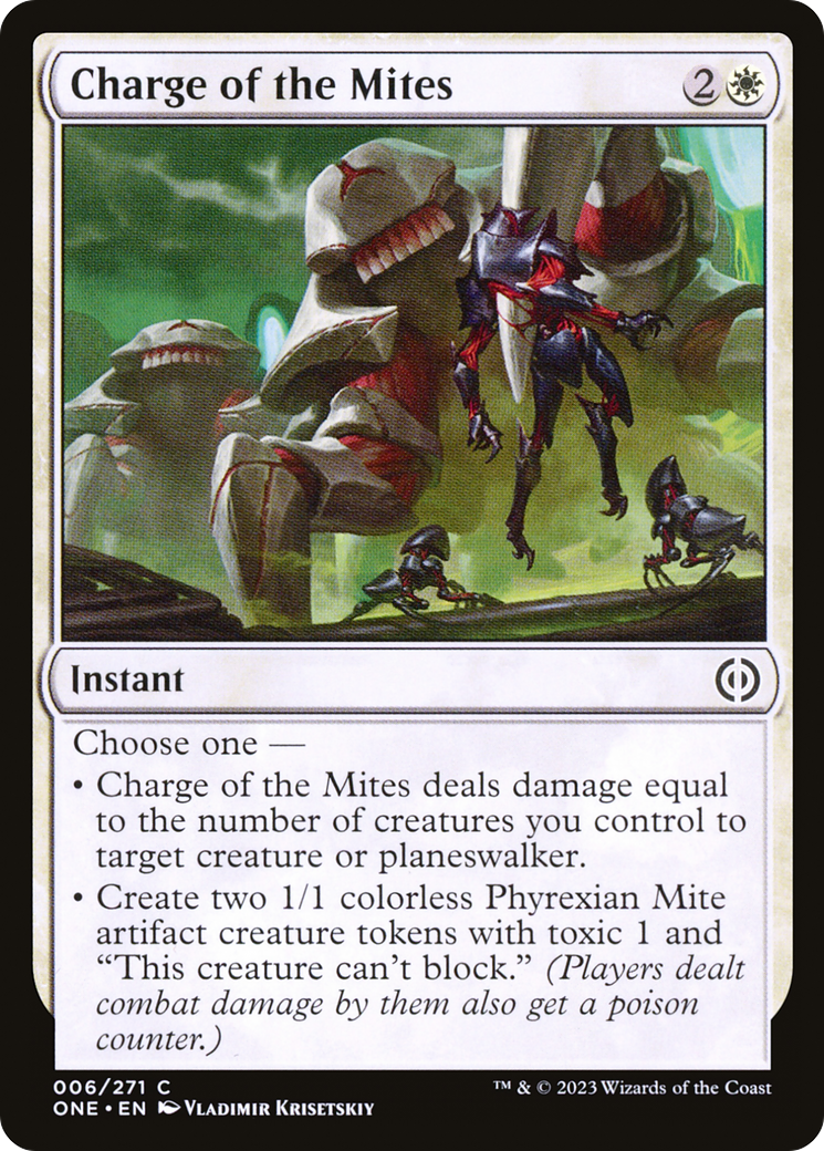 Charge of the Mites [Phyrexia: All Will Be One] | Cracking-Singles