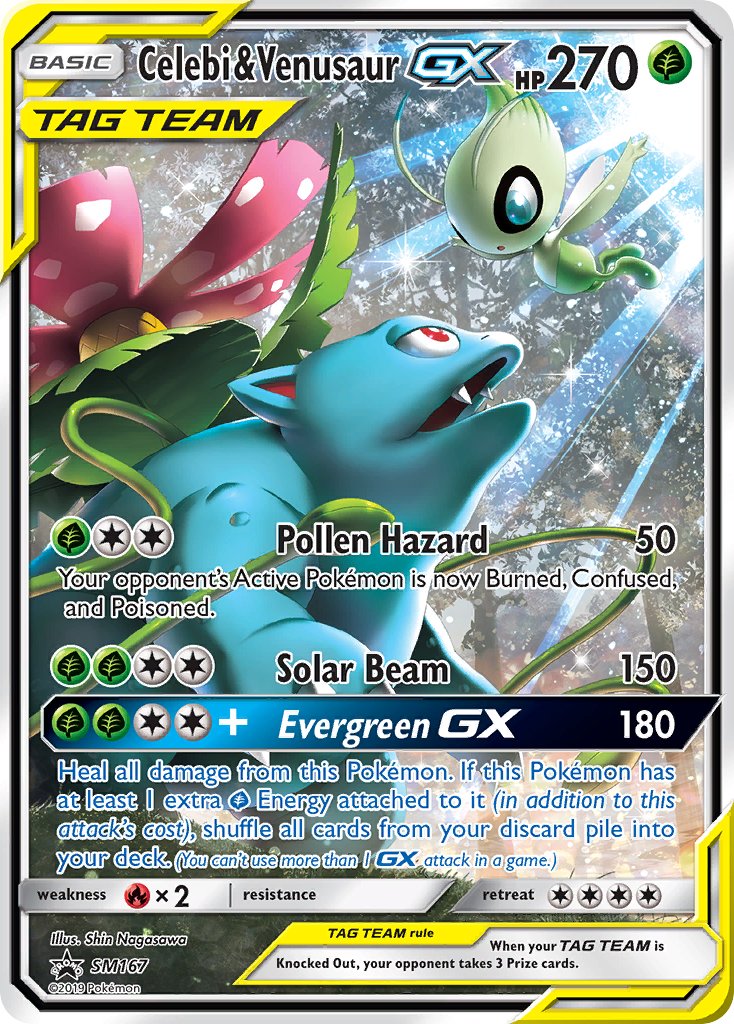 Celebi & Venusaur GX (SM167) [Sun & Moon: Black Star Promos] | Cracking-Singles