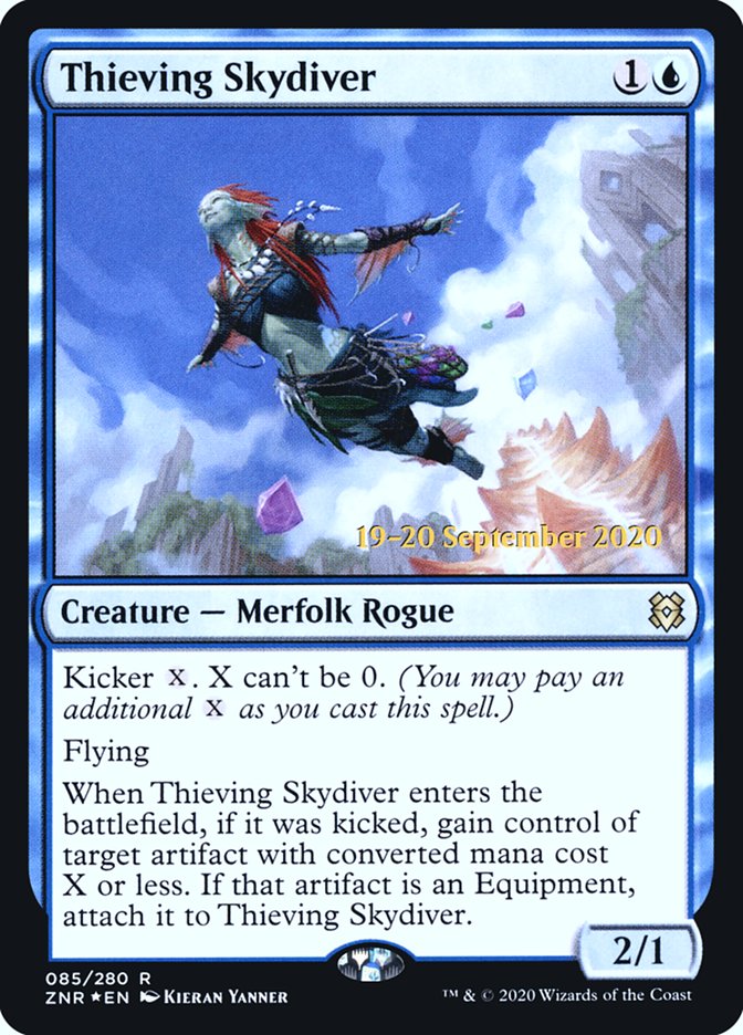 Thieving Skydiver  [Zendikar Rising Prerelease Promos] | Cracking-Singles