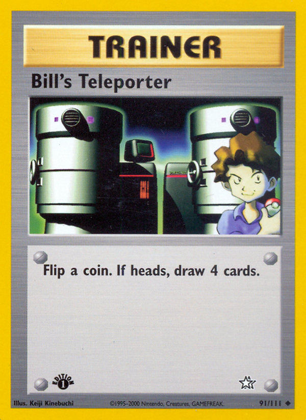 Bill's Teleporter (91/111) [Neo Genesis 1st Edition] | Cracking-Singles