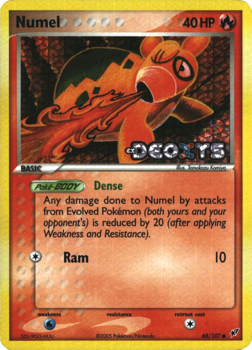 Numel (68/107) (Stamped) [EX: Deoxys] | Cracking-Singles