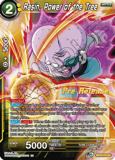 Rasin, Power of the Tree (BT15-112) [Saiyan Showdown Prerelease Promos] | Cracking-Singles