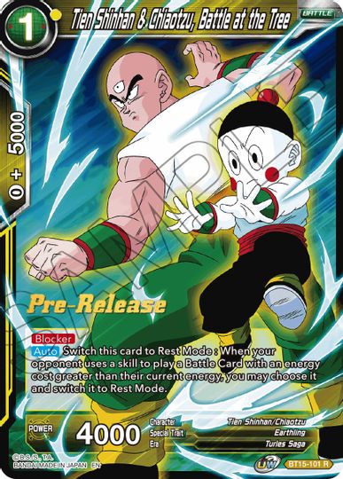 Tien Shinhan & Chiaotzu, Battle at the Tree (BT15-101) [Saiyan Showdown Prerelease Promos] | Cracking-Singles