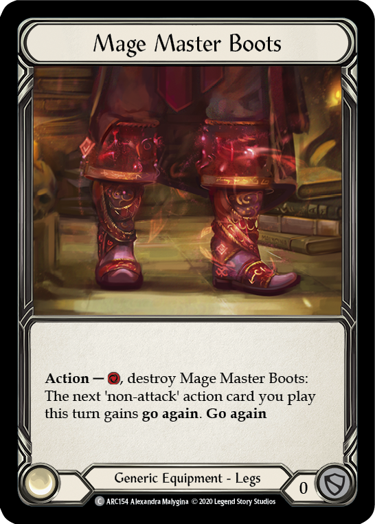 Mage Master Boots [ARC154] Unlimited Edition Rainbow Foil | Cracking-Singles