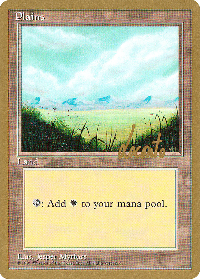 Plains (ml366) (Michael Loconto) [Pro Tour Collector Set] | Cracking-Singles