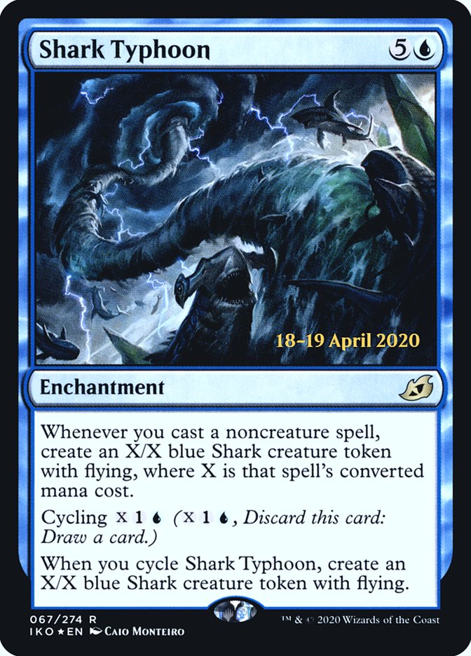 Shark Typhoon  [Ikoria: Lair of Behemoths Prerelease Promos] | Cracking-Singles