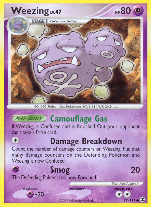 Weezing (87/111) [Platinum: Rising Rivals] | Cracking-Singles