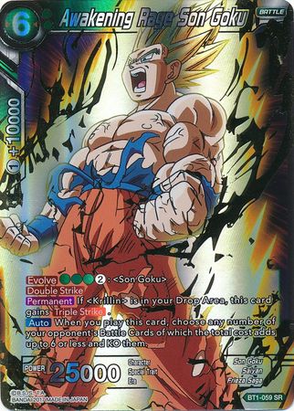 Awakening Rage Son Goku [BT1-059] | Cracking-Singles