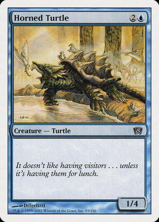 Horned Turtle [Eighth Edition] | Cracking-Singles