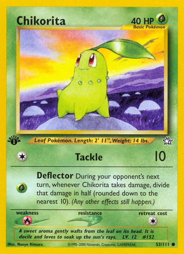 Chikorita (53/111) [Neo Genesis 1st Edition] | Cracking-Singles