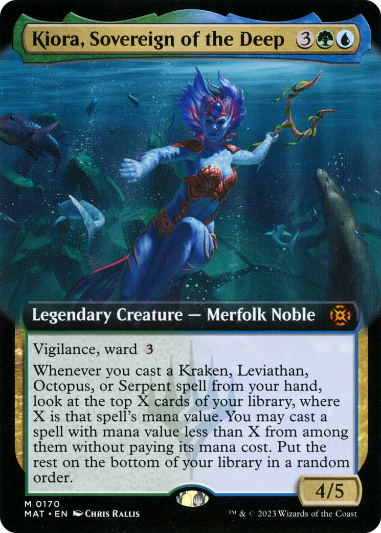 Kiora, Sovereign of the Deep (Extended Art) [March of the Machine: The Aftermath] | Cracking-Singles