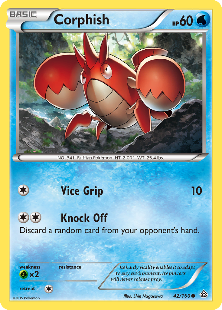 Corphish (42/160) [XY: Primal Clash] | Cracking-Singles