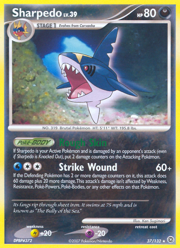 Sharpedo (37/132) [Diamond & Pearl: Secret Wonders] | Cracking-Singles