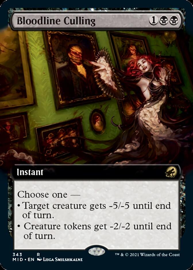 Bloodline Culling (Extended) [Innistrad: Midnight Hunt] | Cracking-Singles