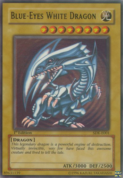 Blue-Eyes White Dragon [SDK-E001] Ultra Rare | Cracking-Singles