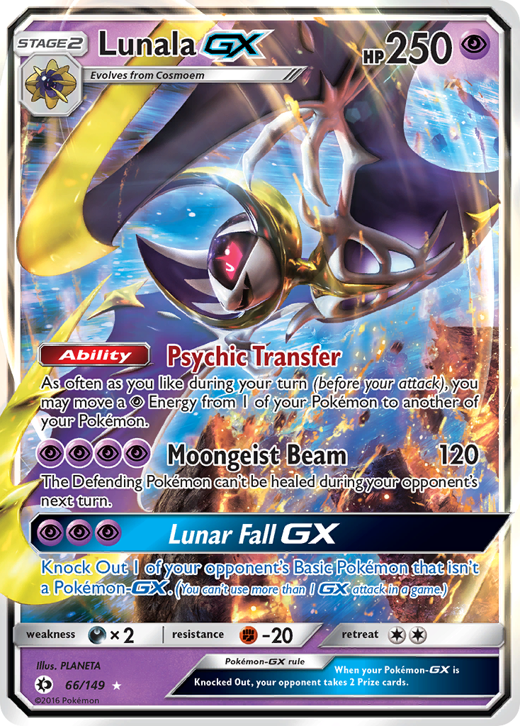 Lunala GX (66/149) [Sun & Moon: Base Set] | Cracking-Singles