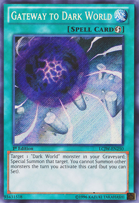 Gateway to Dark World [LCJW-EN250] Secret Rare | Cracking-Singles