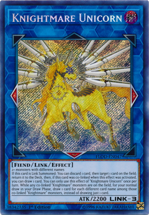 Knightmare Unicorn [FLOD-EN047] Secret Rare | Cracking-Singles