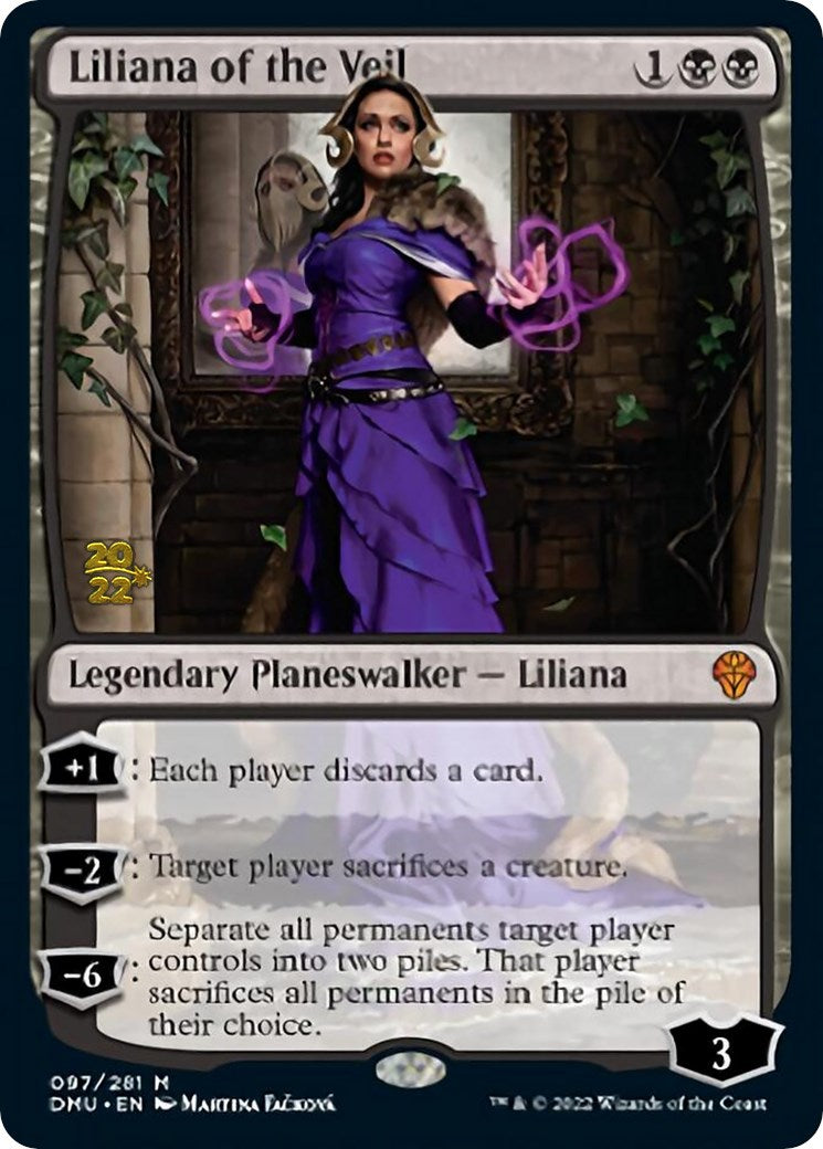 Liliana of the Veil [Dominaria United Prerelease Promos] | Cracking-Singles