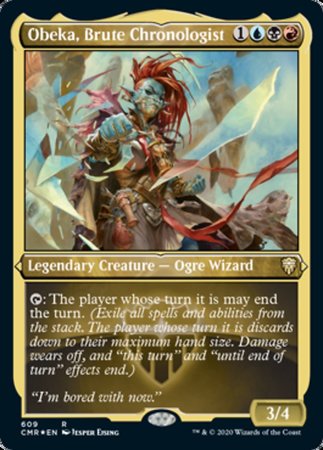 Obeka, Brute Chronologist (Foil Etched) [Commander Legends] | Cracking-Singles