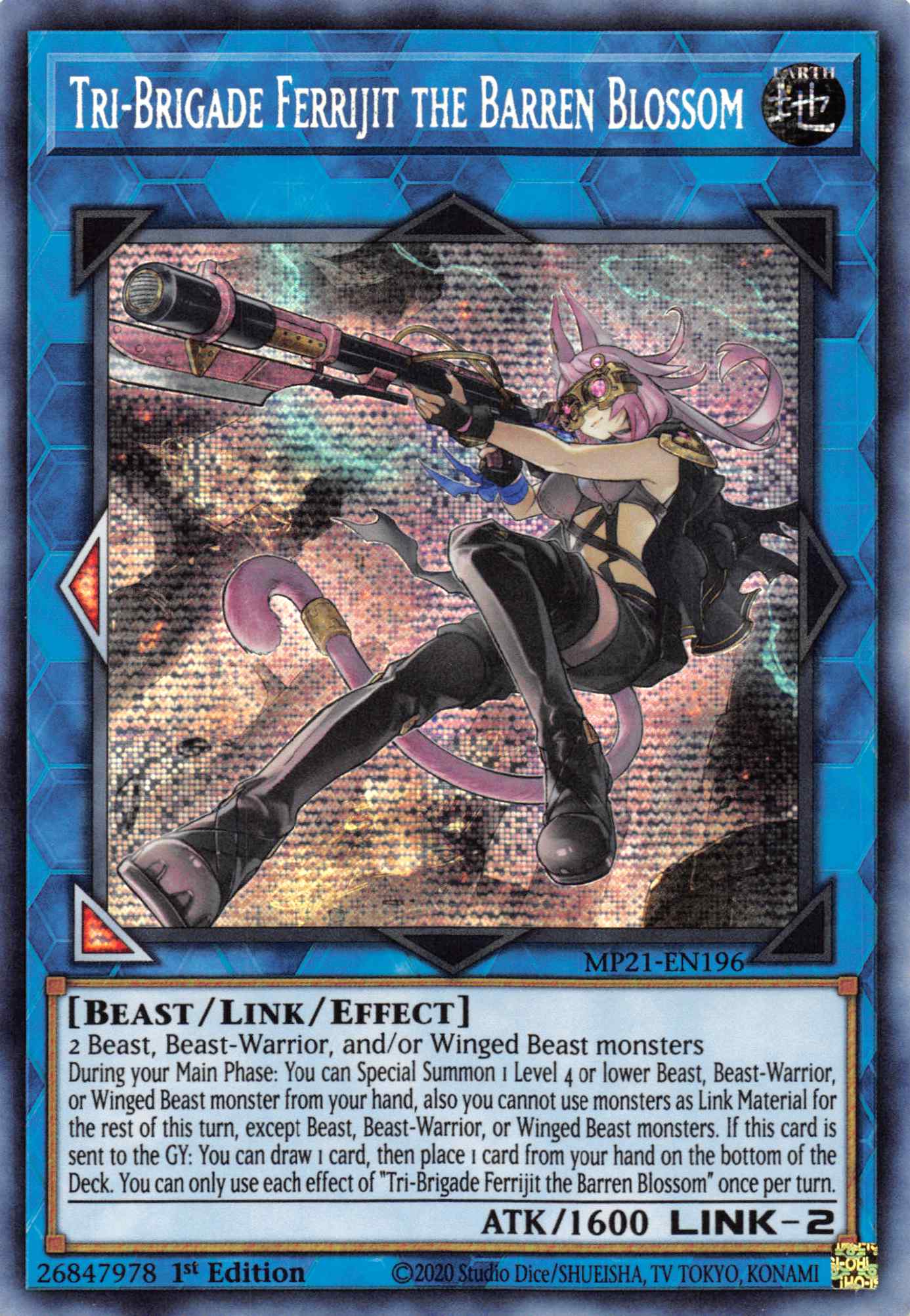 Tri-Brigade Ferrijit the Barren Blossom [MP21-EN196] Prismatic Secret Rare | Cracking-Singles