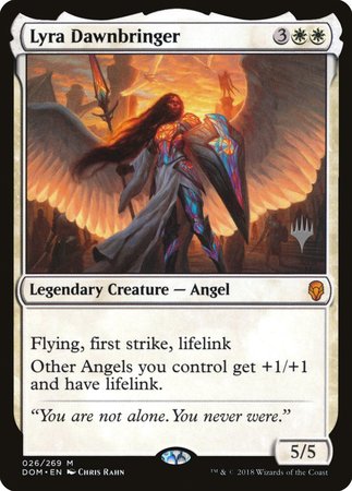 Lyra Dawnbringer [Dominaria Promos] | Cracking-Singles