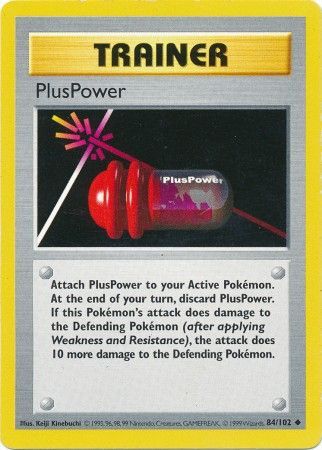 PlusPower (84/102) [Base Set Shadowless Unlimited] | Cracking-Singles