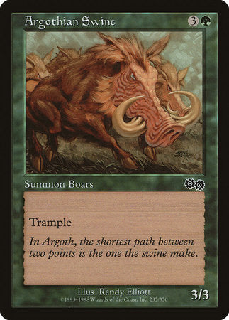 Argothian Swine [Urza's Saga] | Cracking-Singles